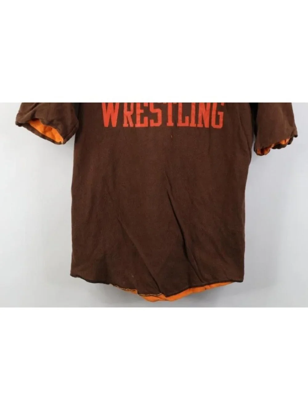 Vtg 70s Russell Athletic Mens M Double Thick Reversible Wrestling T-Shirt USA